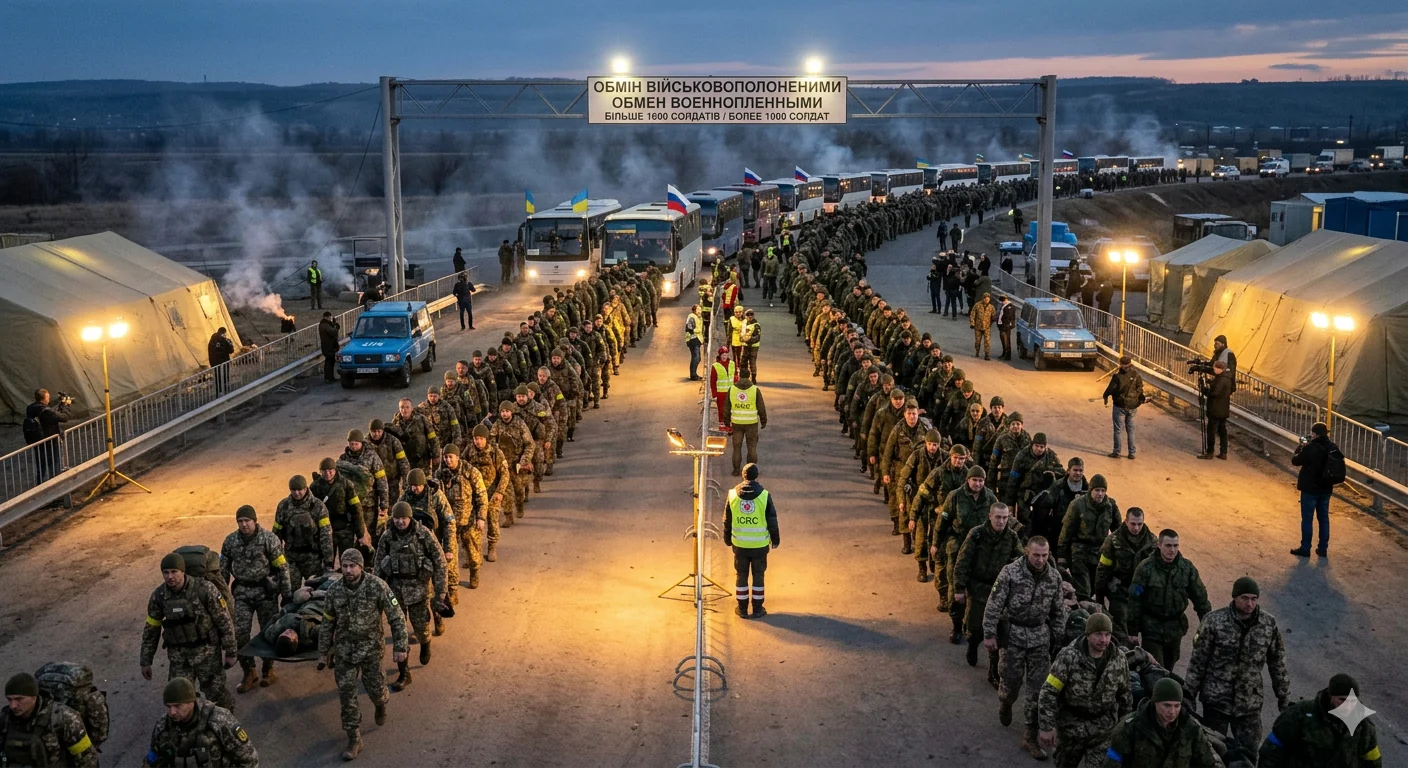 Russia and Ukraine exchange more then 1000 soldiers