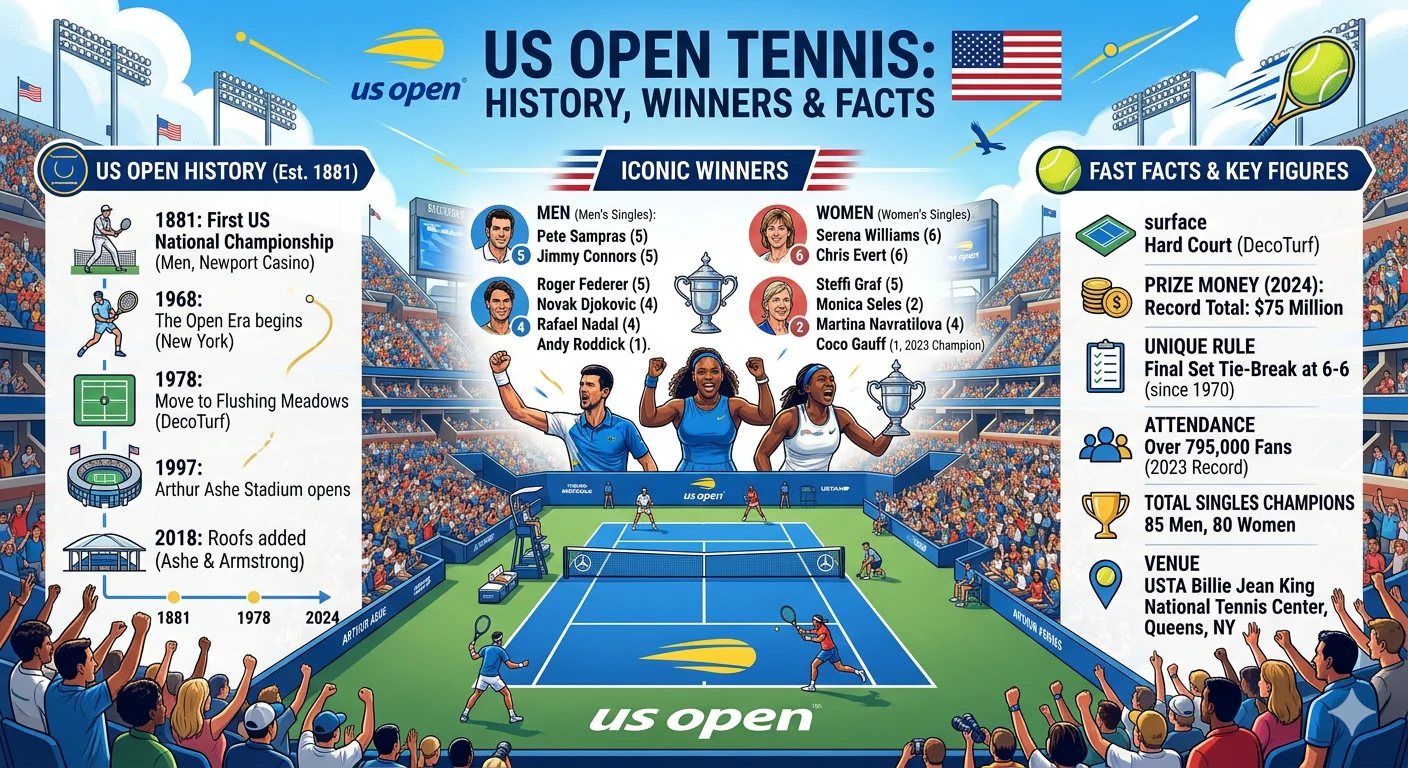 US Open-Tennis, History, Winners, Facts 
