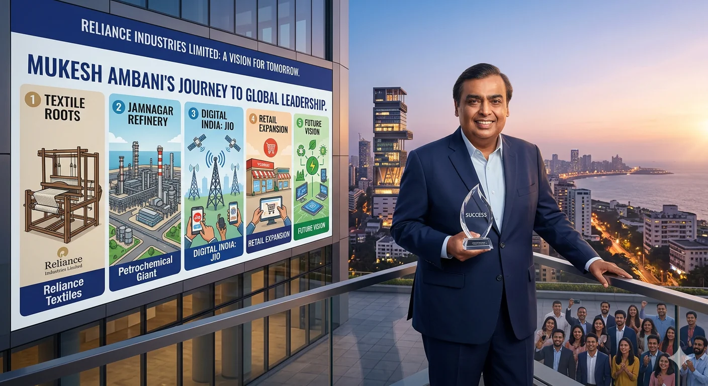 Mukesh Ambani Success Story of Life